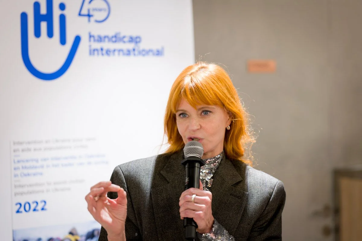 Axelles Red, ambassador for Handicap International