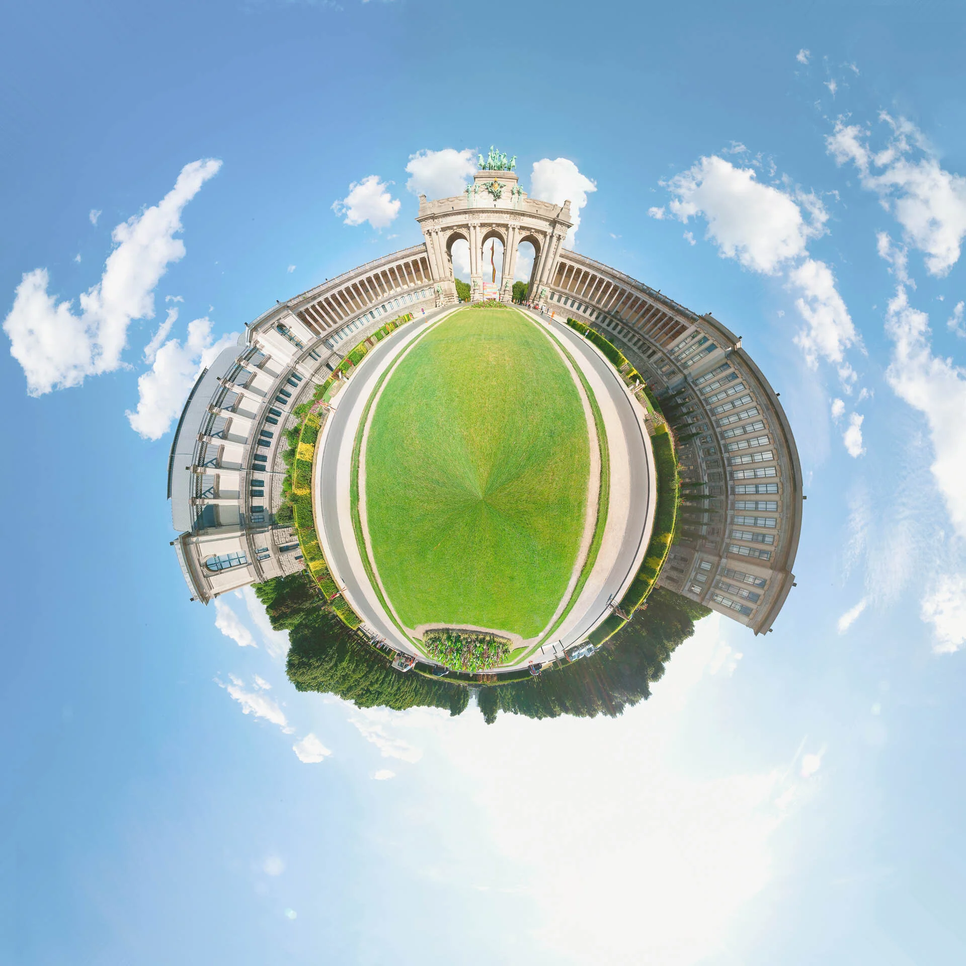 Photo mini planète parc du Cinquentenaire à Bruxelles - Photographe professionnel