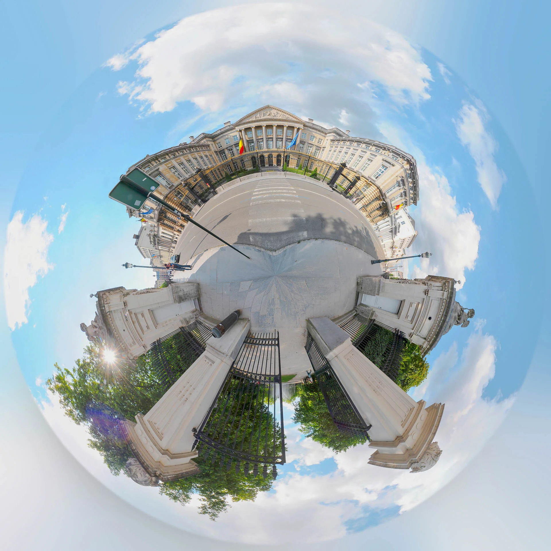 Photo mini planète Palais de la Nation, Parlement Bruxelles - Photographe professionnel