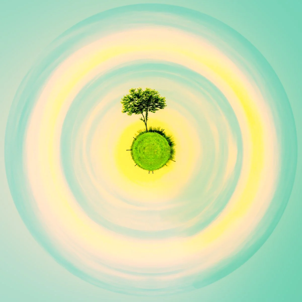 Pop Art-style mini planet by Paul Marnef