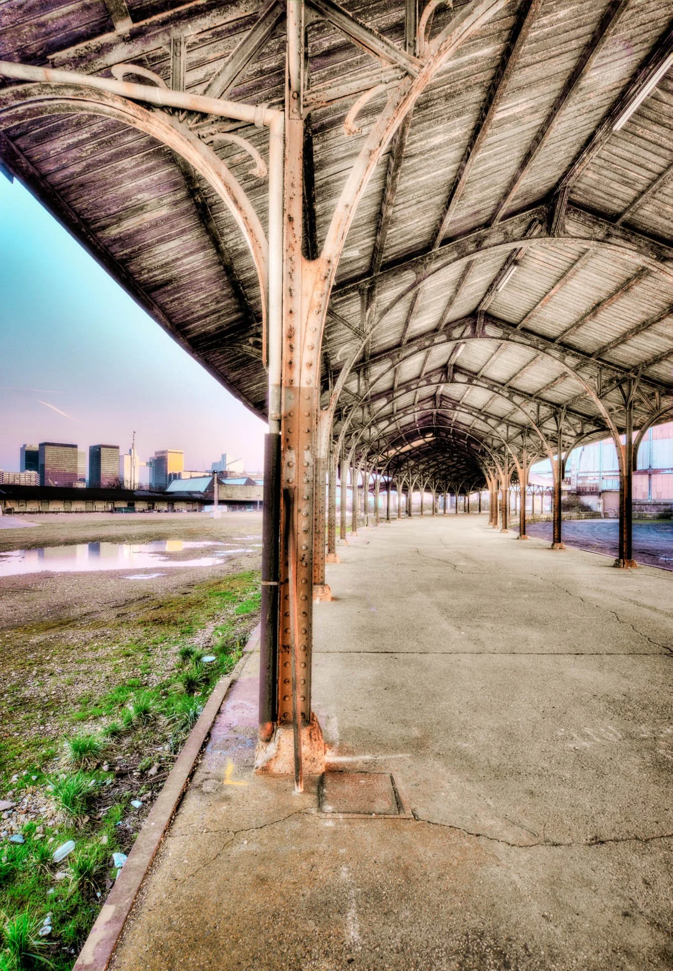 Photo HDR réalisée sur le site de Tour et Taxis à Bruxelles