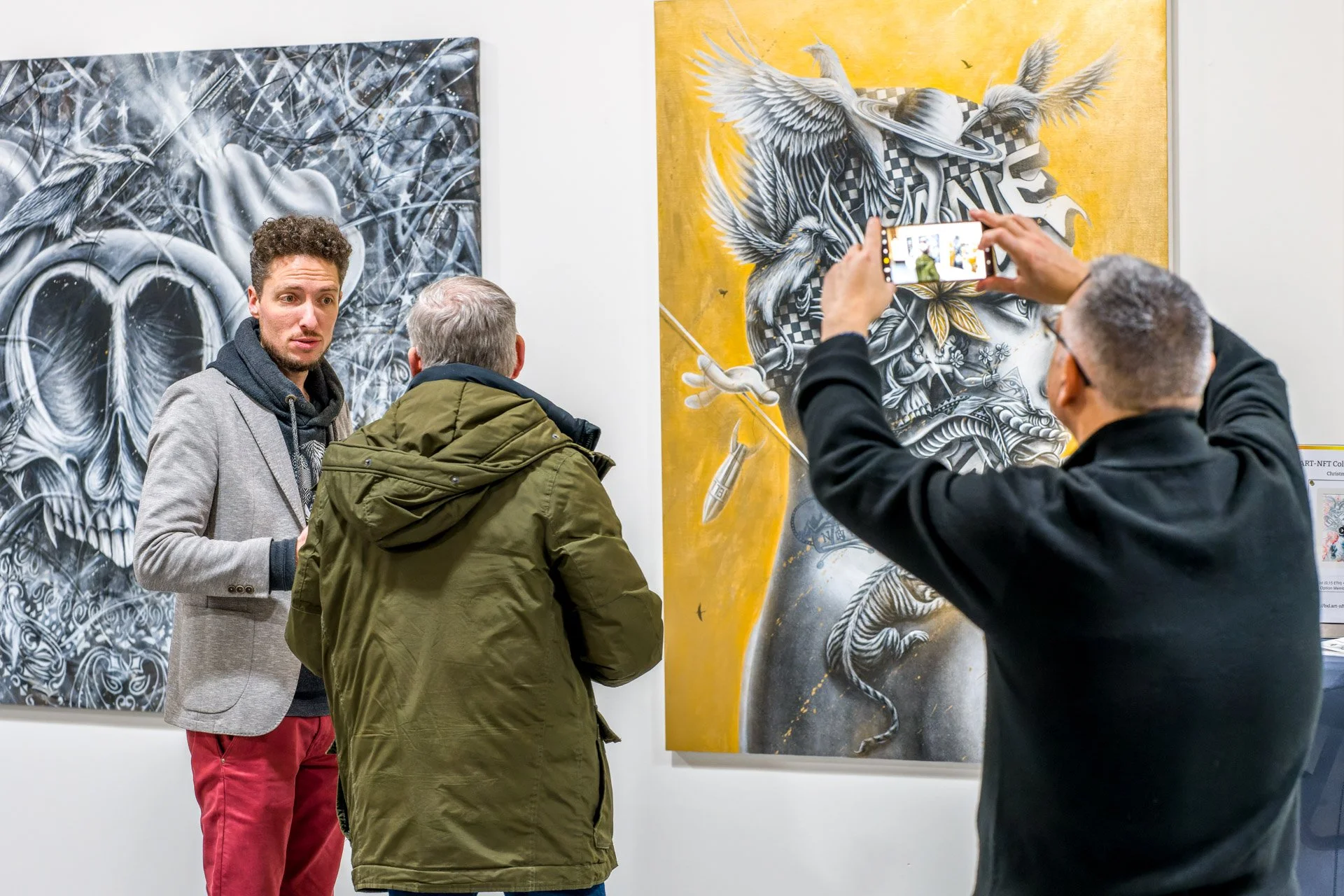 Martin Gilson de NOIR ARTIST et Vincnent Parissis photographiés