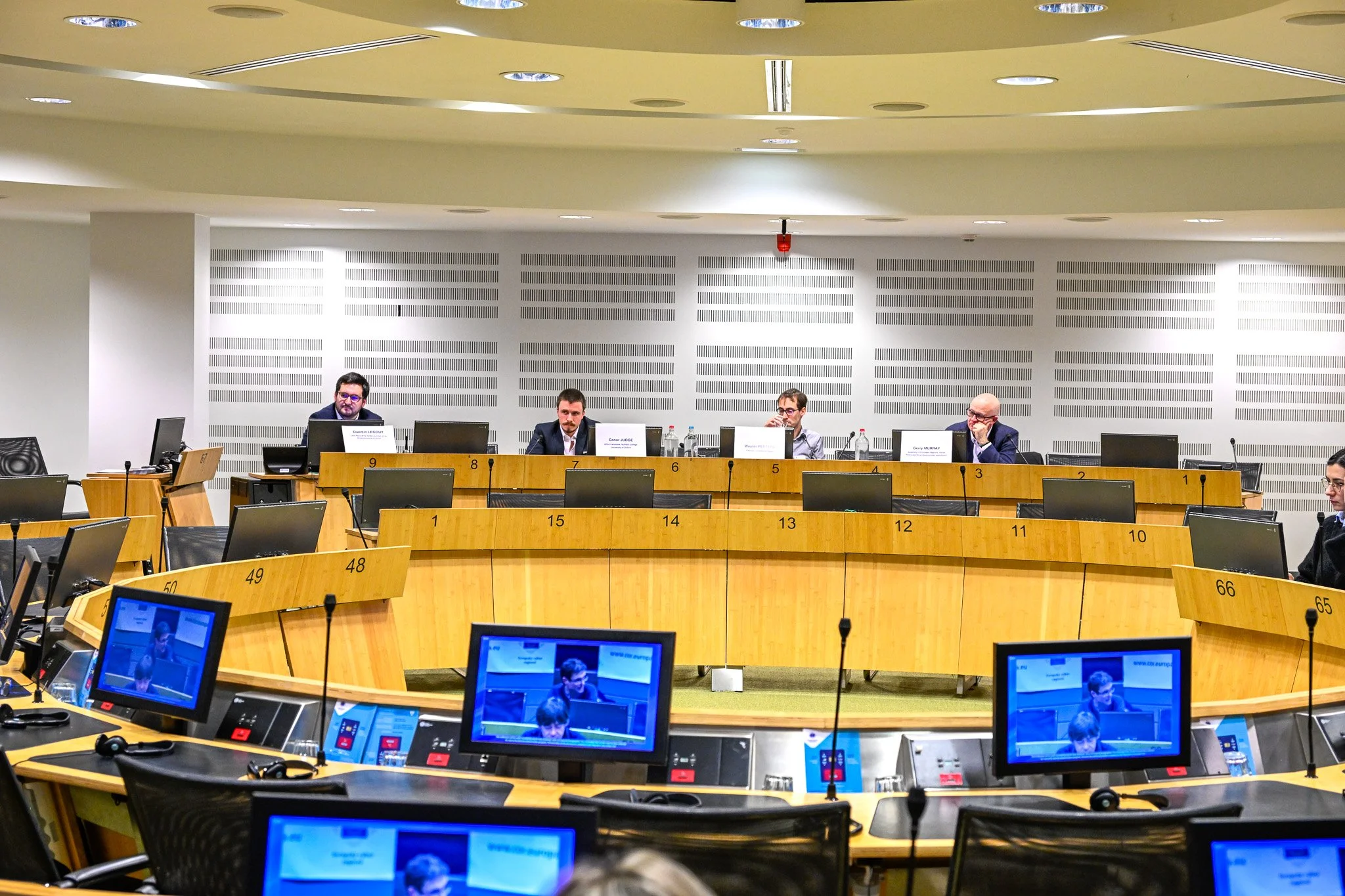 Photographie à Bruxelles d'une conférence internationale