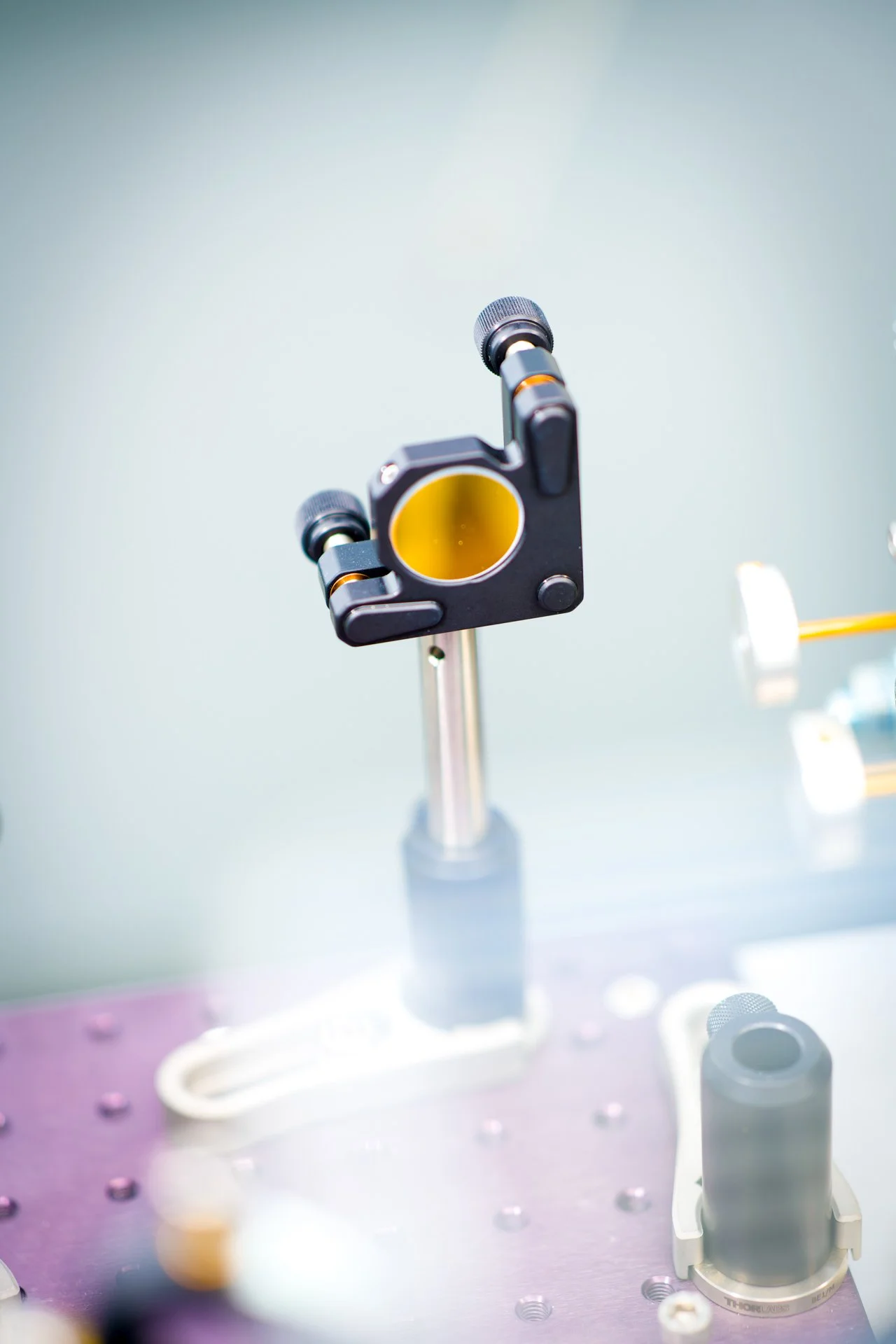 Un détail d'un instrument scientifique dans un labo du JRC à Karksruhe