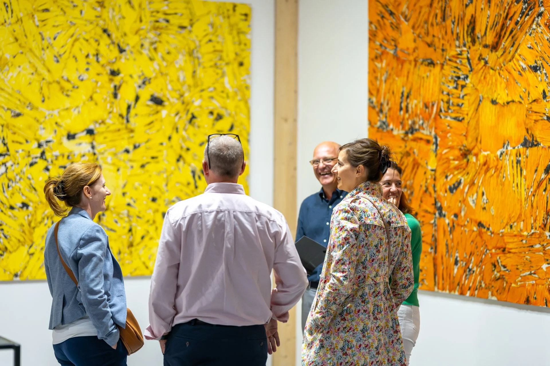Bruno Lambotte at the opening of Jean Bohossian’s exhibition at the BXLART-NFT.GALLERY