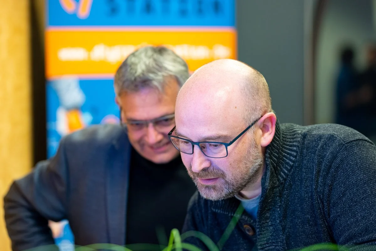 Vincent Parissis et Denys Bornauw photographiés